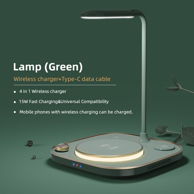 3 In 1 Wireless Charger Lamp