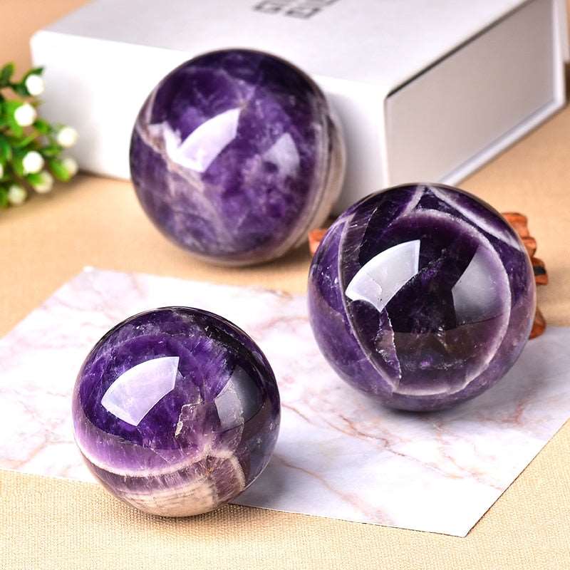 Natural Dream Amethyst Ball Polished Globe Home Decor