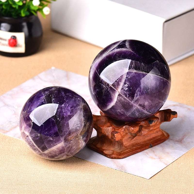 Natural Dream Amethyst Ball Polished Globe Home Decor