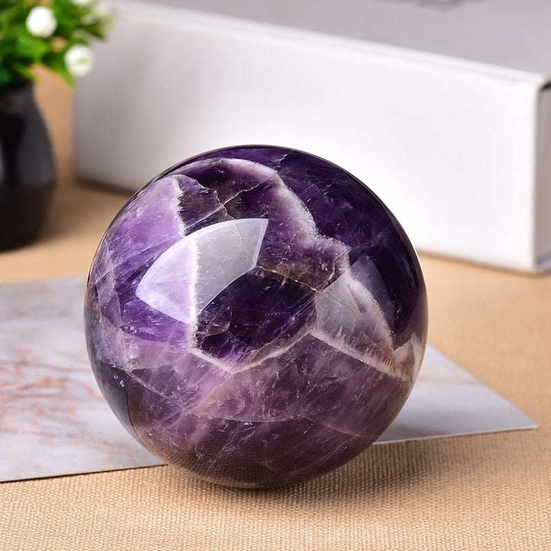 Natural Dream Amethyst Ball Polished Globe Home Decor