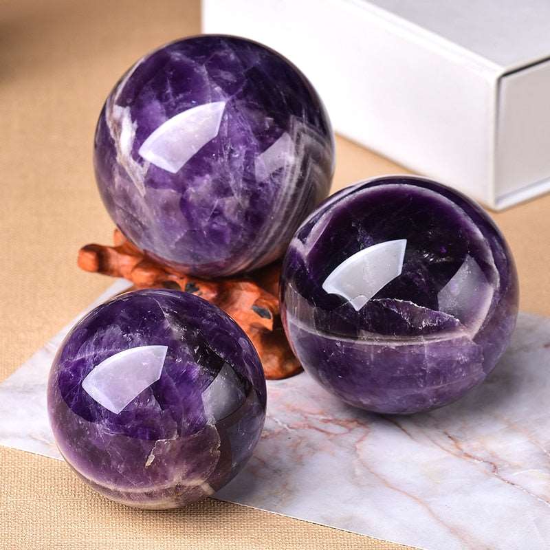 Natural Dream Amethyst Ball Polished Globe Home Decor