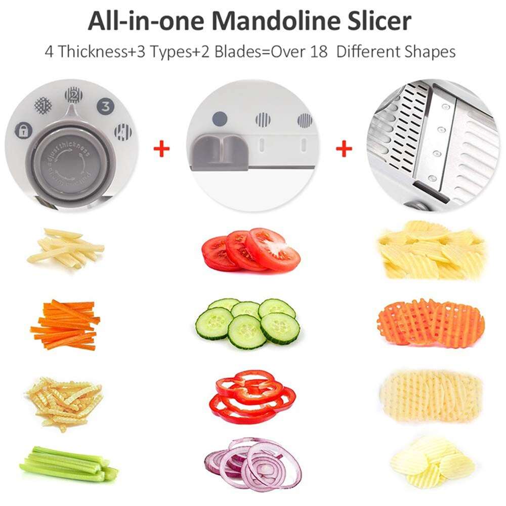 18 in 1 Adjustable Mandoline Slicer