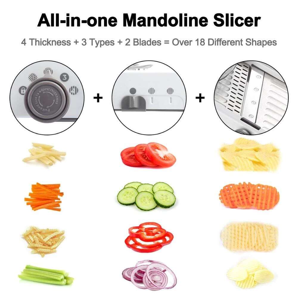 18 in 1 Adjustable Mandoline Slicer