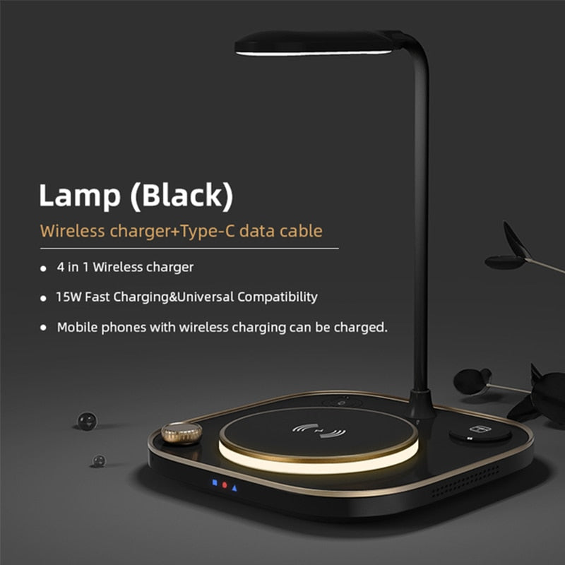 3 In 1 Wireless Charger Lamp