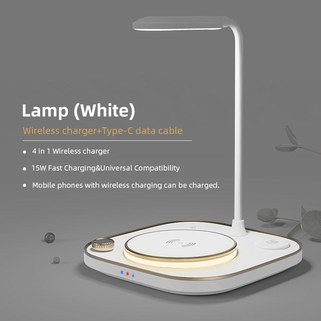 3 In 1 Wireless Charger Lamp