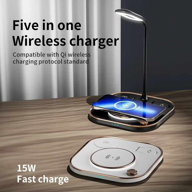 3 In 1 Wireless Charger Lamp