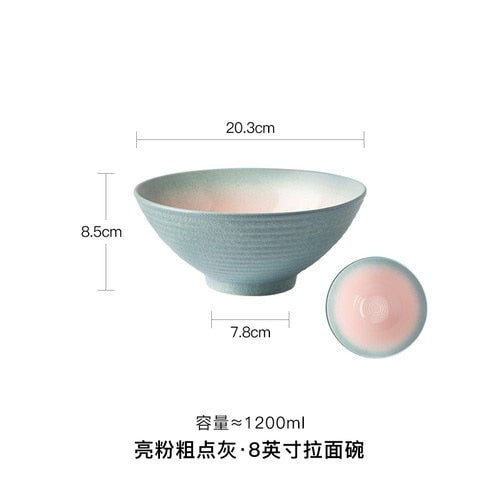 Japanese Ramen Bowl Ceramic Bowl Household Salad Bowl Creative Specialty Restaurant Tableware