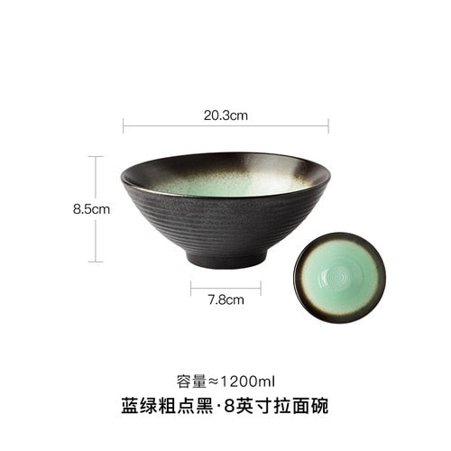 Japanese Ramen Bowl Ceramic Bowl Household Salad Bowl Creative Specialty Restaurant Tableware