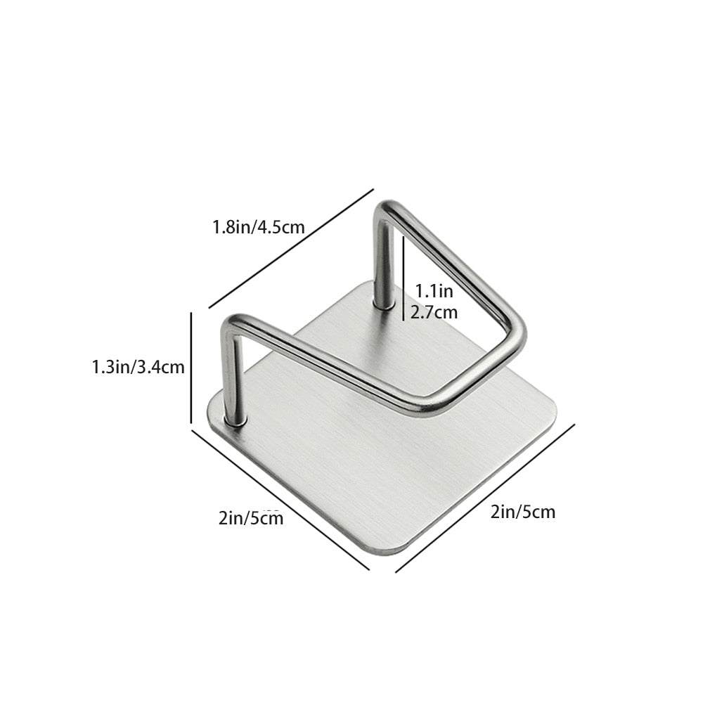 Self-Adhesive Kitchen Stainless Steel Sponges Holder