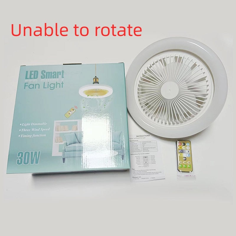 360 Rotating Smart Ceiling Fan Multicolor Led Light