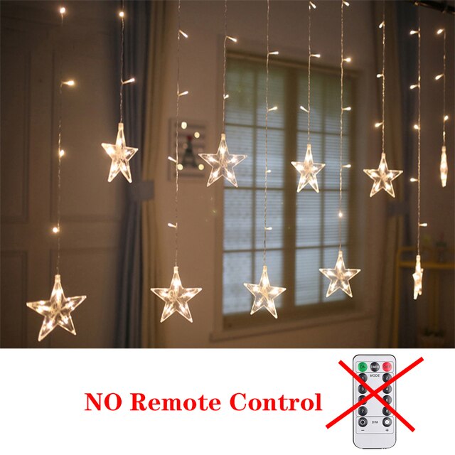 Christmas Decor String Garland Curtain Light