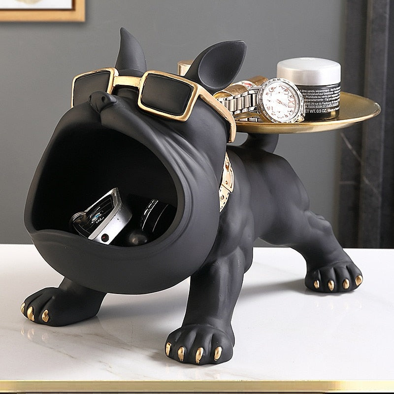 Cool French Bulldog Butler Décor with Tray