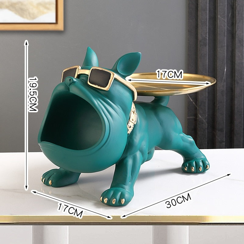 Cool French Bulldog Butler Décor with Tray