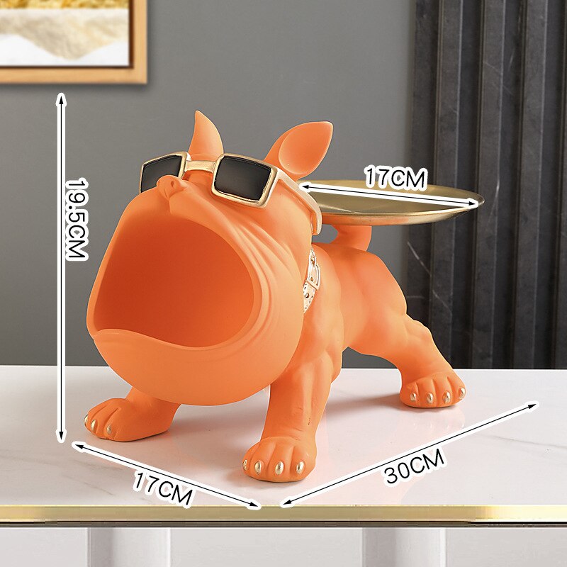 Cool French Bulldog Butler Décor with Tray