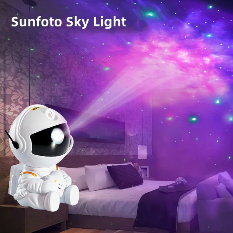 Astronaut Galaxy Night Light Stars Projector