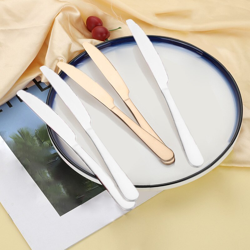 8pcs Stainless Steel Western Tableware Knife