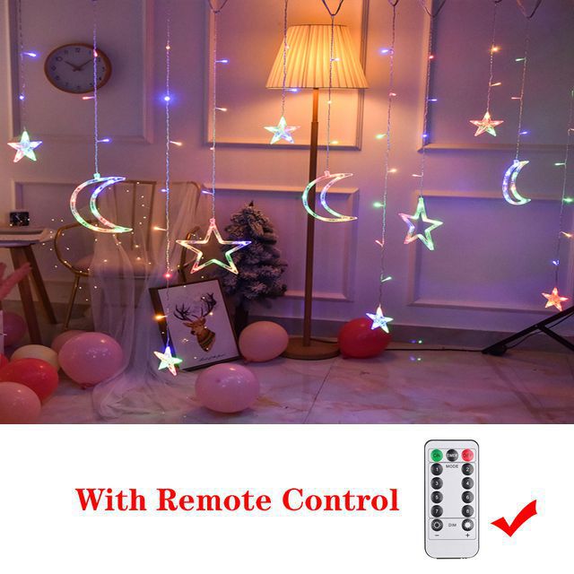 Christmas Decor String Garland Curtain Light