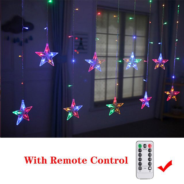 Christmas Decor String Garland Curtain Light