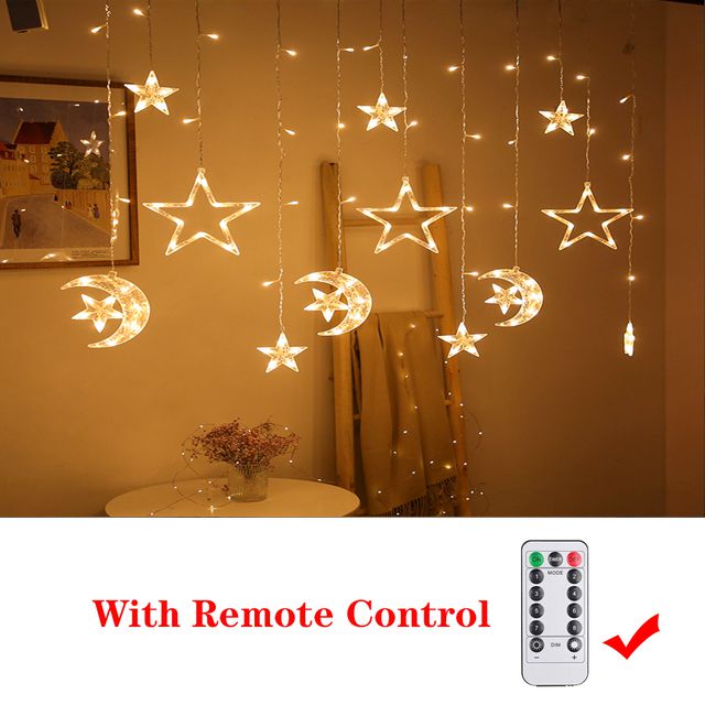 Christmas Decor String Garland Curtain Light