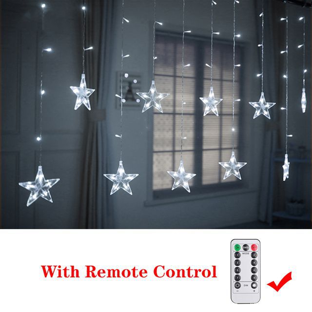 Christmas Decor String Garland Curtain Light