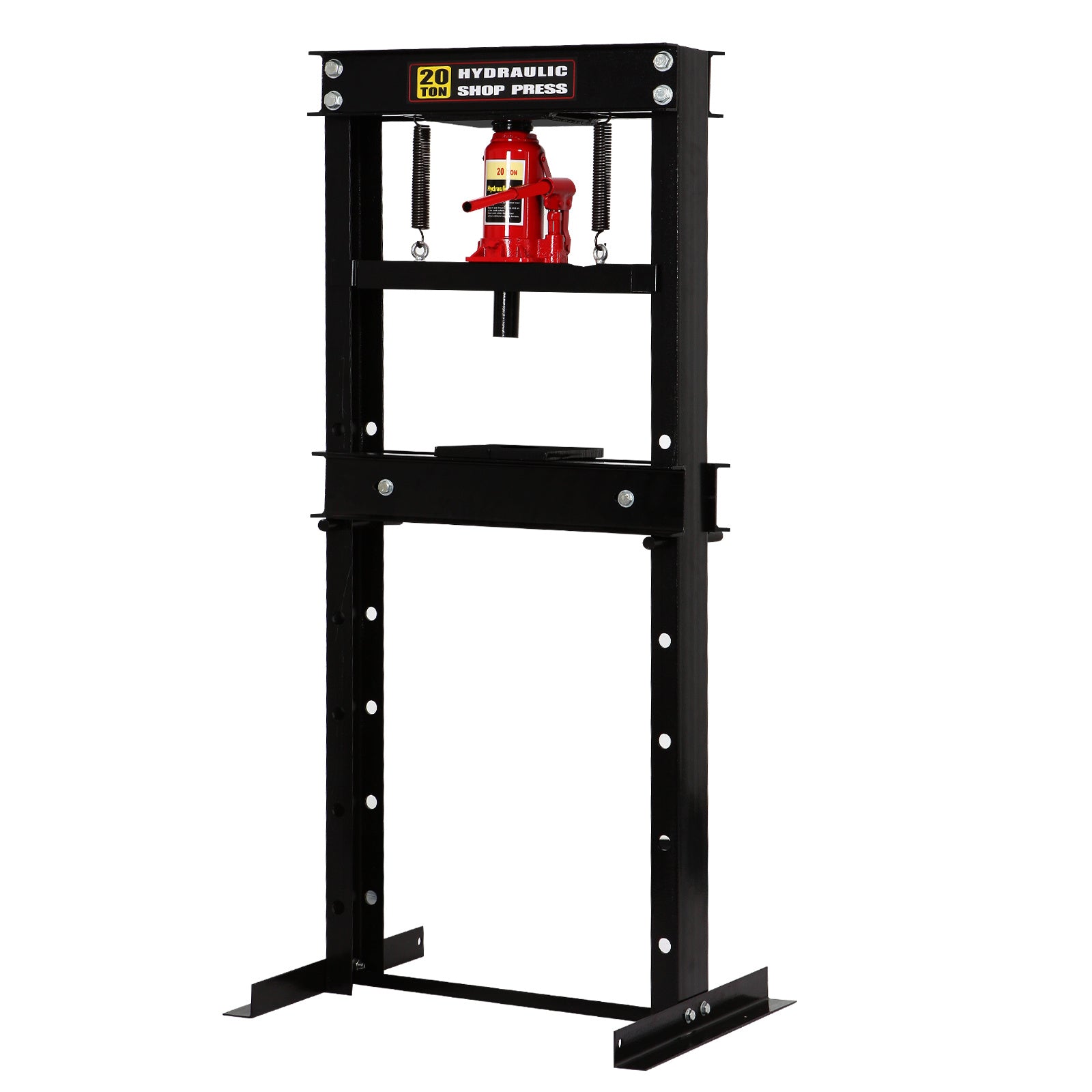 20-Ton Hydraulic Shop Press with Press Plates, H-Frame Garage Floor Press